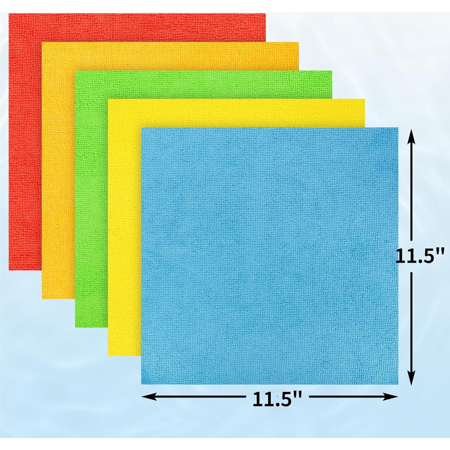 Paquete de 100 Paños de Microfibra HOMERHYME 29.2x29.2cm