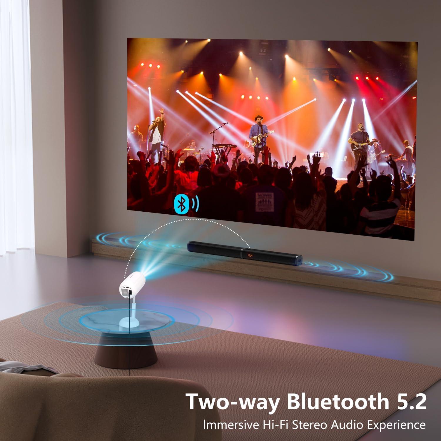 Mini Proyector Portátil VGKE 13000 Lúmenes 4K WiFi Bluetooth