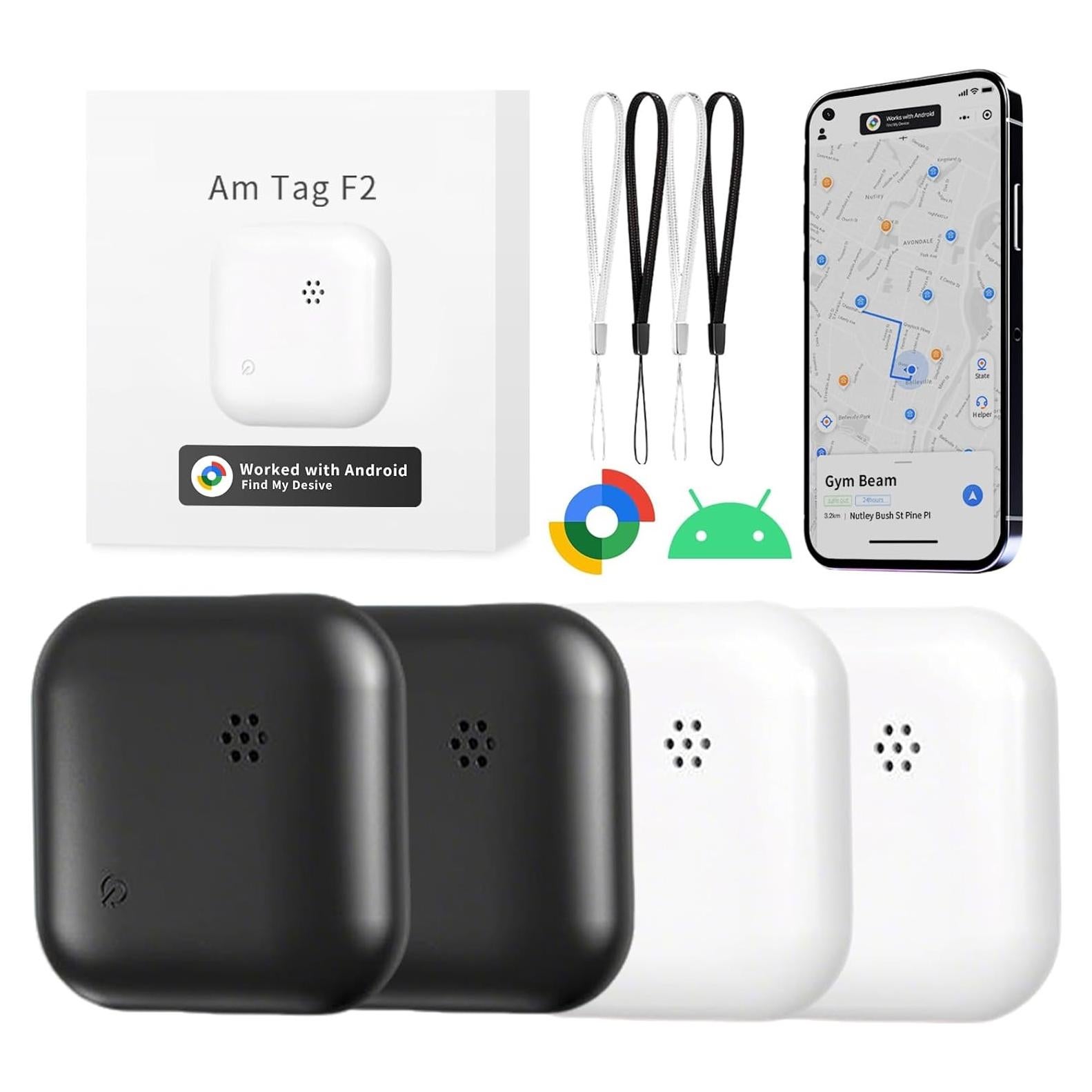 Rastreador Bluetooth Android CHMQFCUP Paquete de 4 Etiquetas