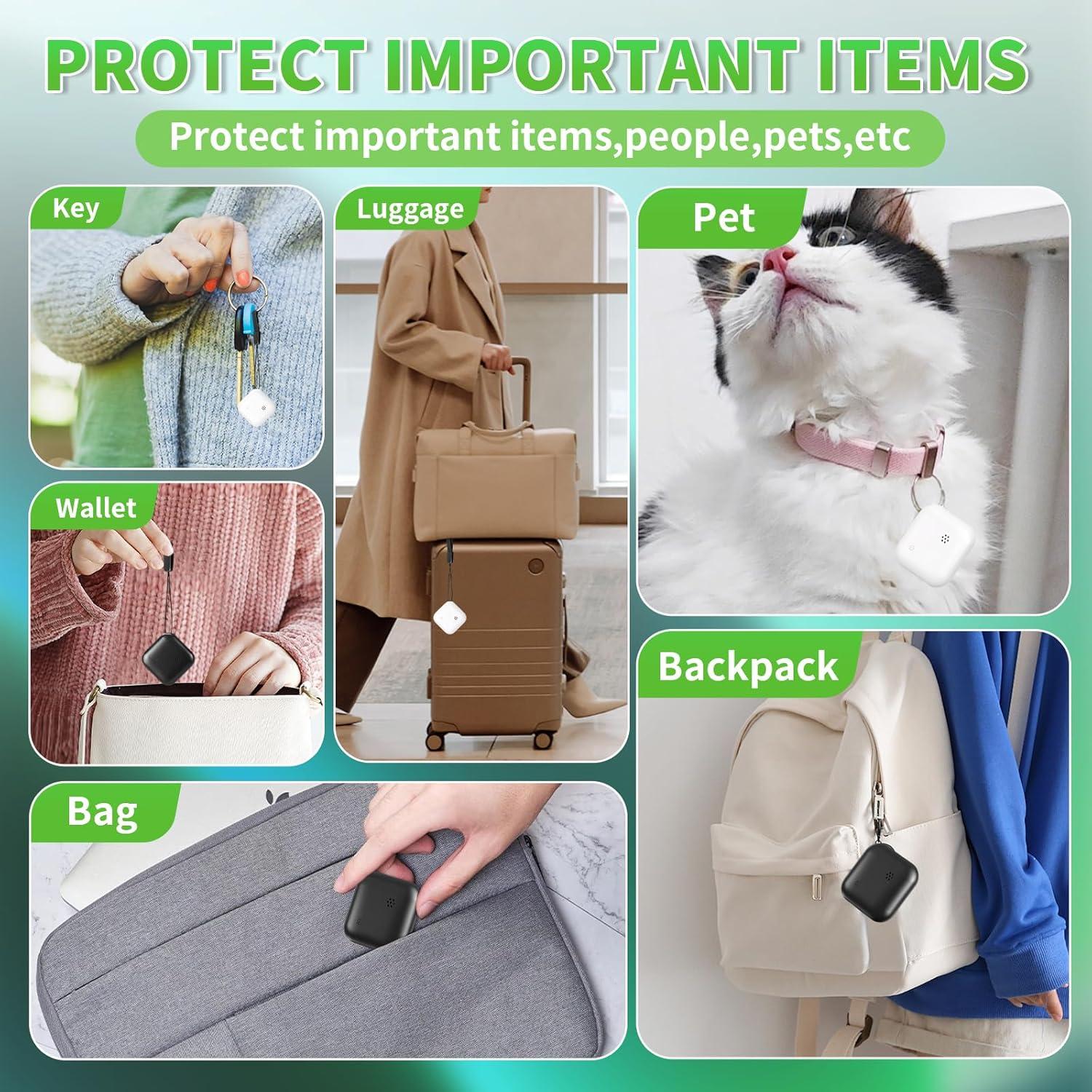 Rastreador Bluetooth Android CHMQFCUP Paquete de 4 Etiquetas