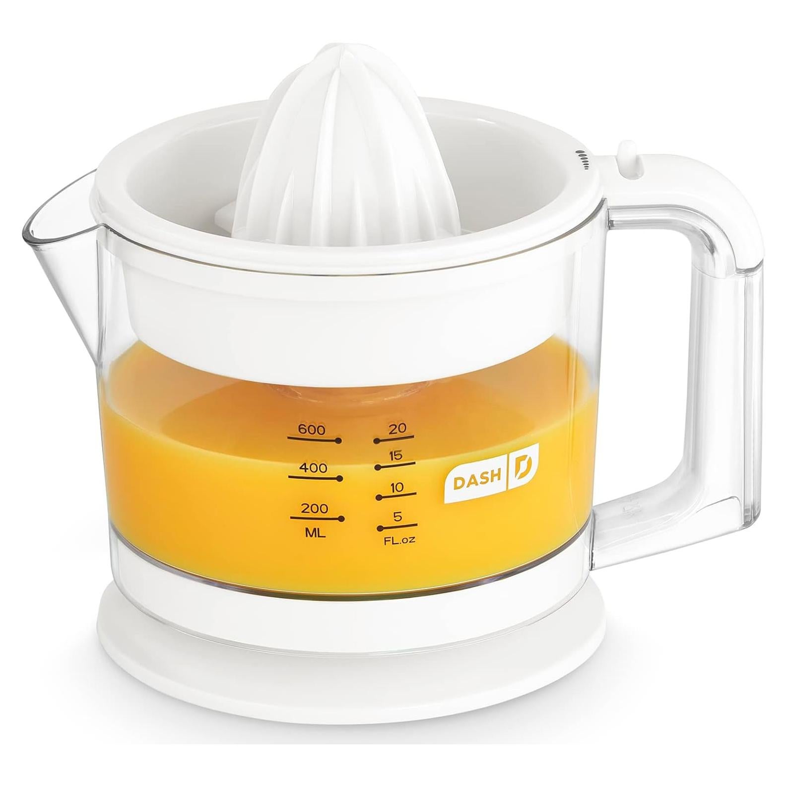 Extractor de Jugo de Cítricos Dash Doble 20 oz Blanco