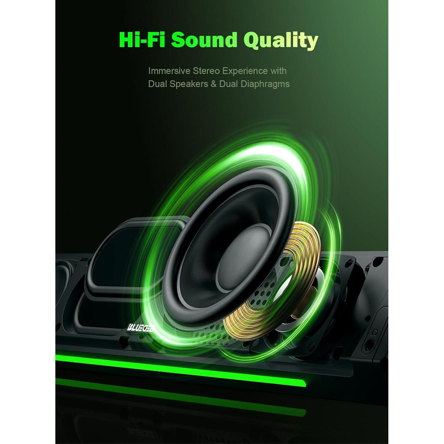 Barra de Sonido Bluedee SK010 Bluetooth HiFi USB 41.65cm