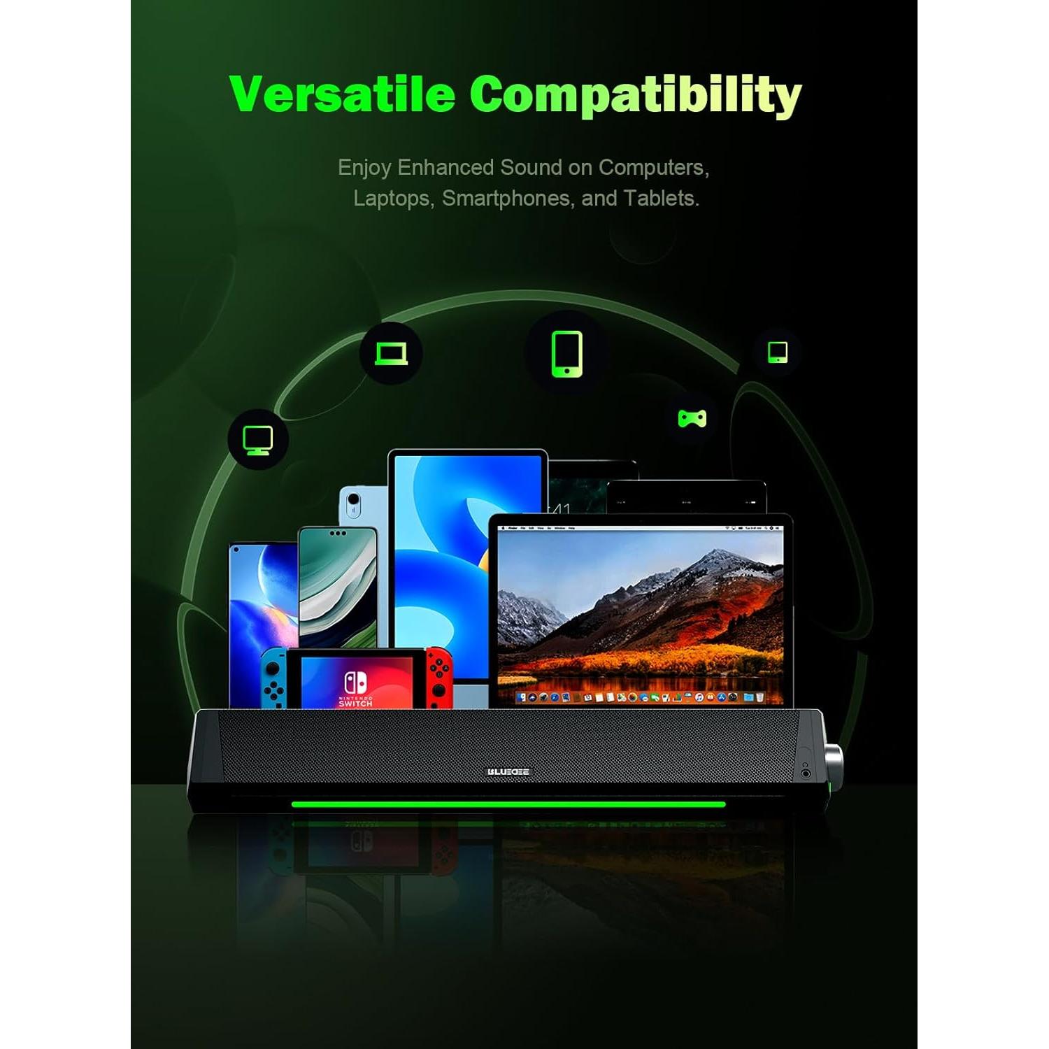 Barra de Sonido Bluedee SK010 Bluetooth HiFi USB 41.65cm