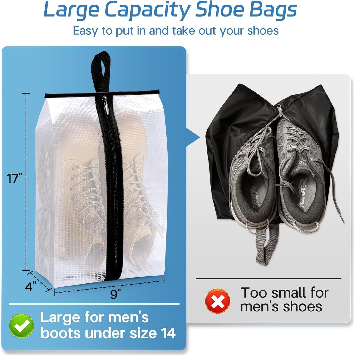 Bolsas Impermeables para Zapatos MISSLO 4 Paquetes XXL