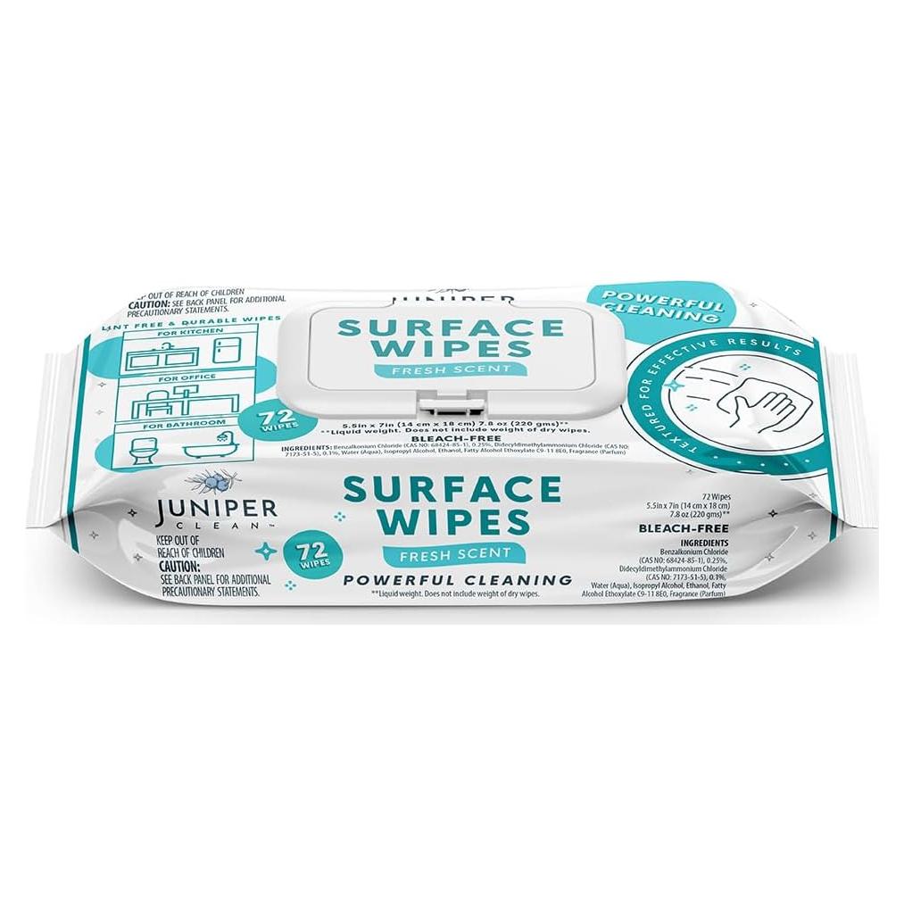 Toallitas de Limpieza Multiusos Juniper CLEAN 72 Unidades