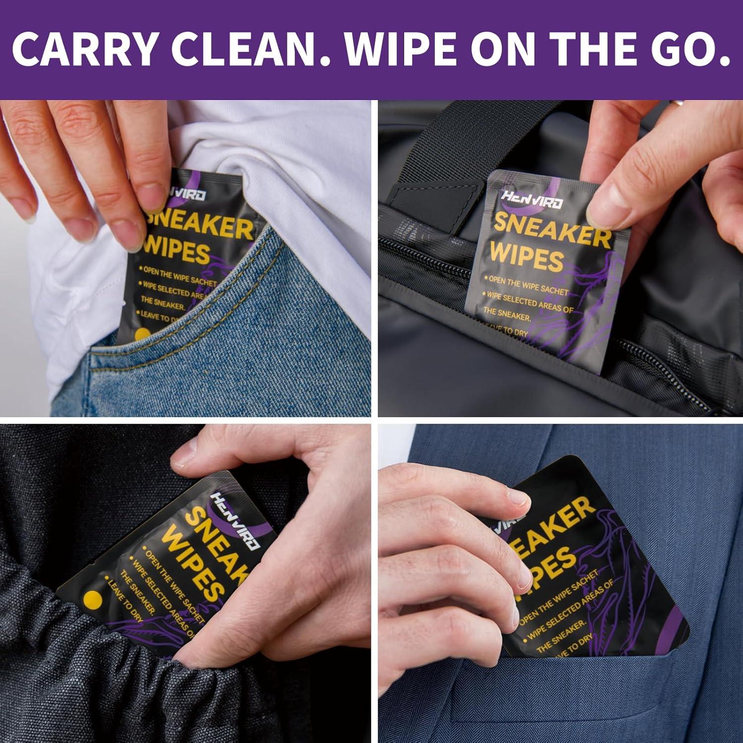 Toallitas Limpiadoras Henviro para Zapatillas - 30 Paquetes