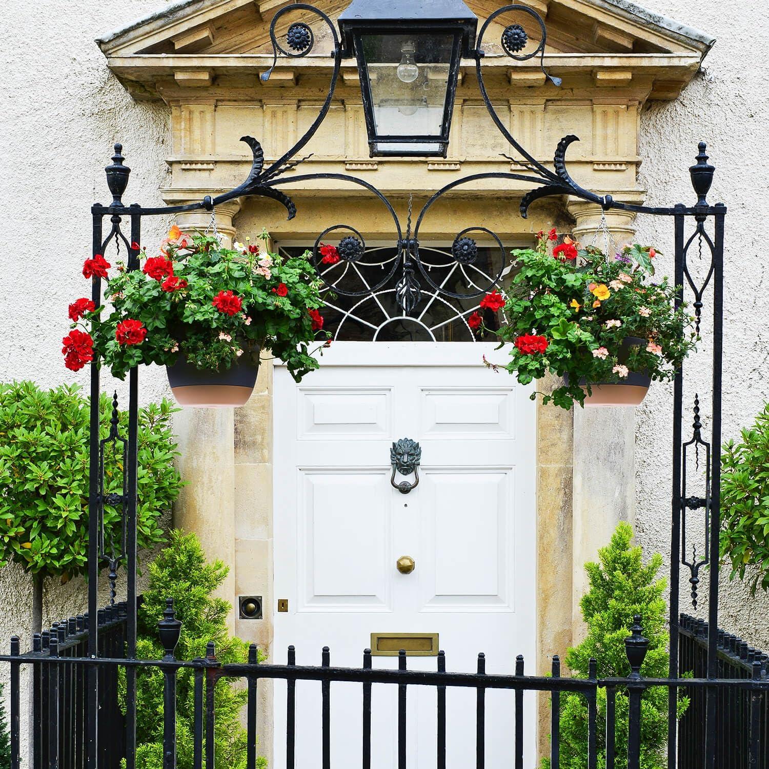 Juego de 2 macetas colgantes 20 cm Montresor con autorriego