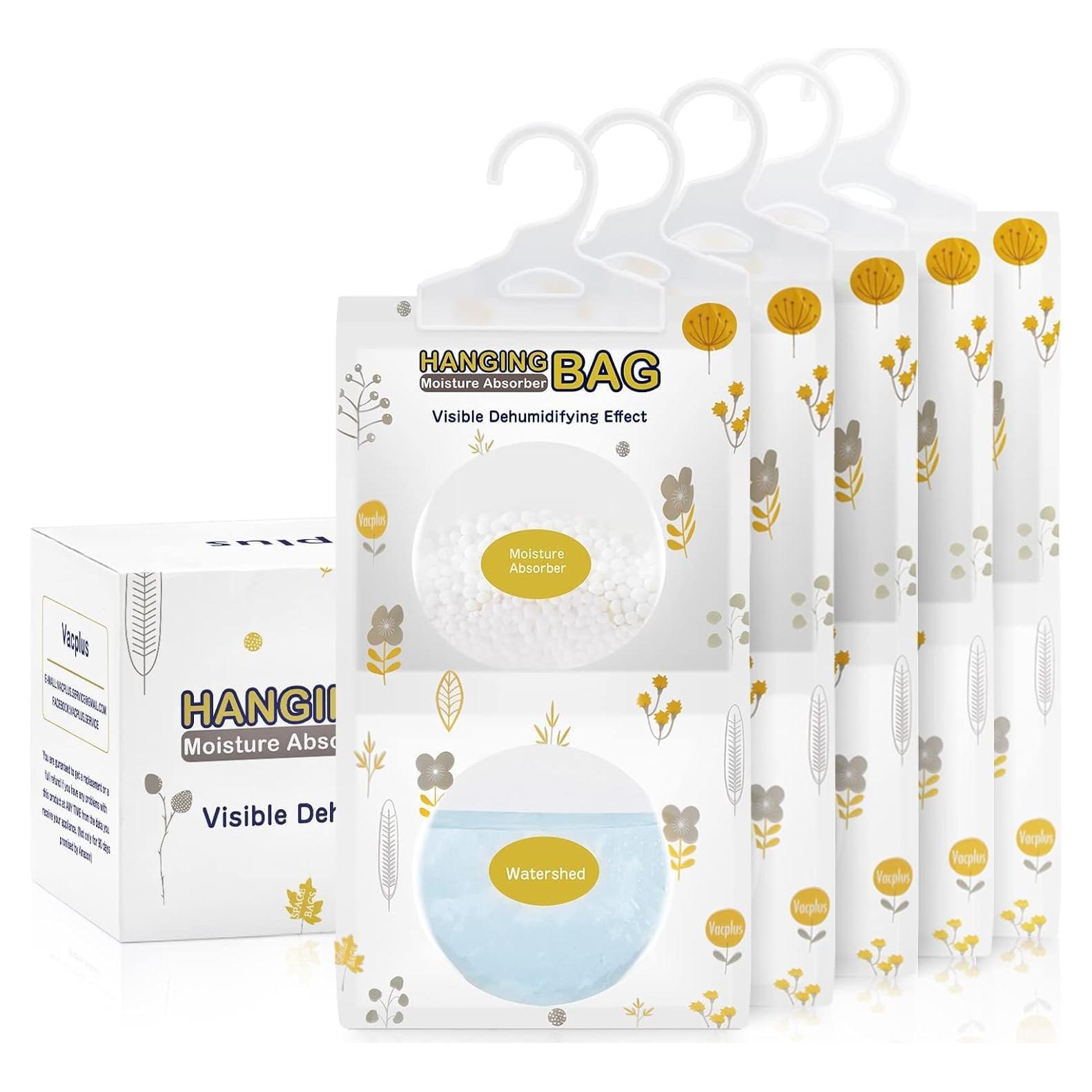 Paquete de 5 Paquetes Absorbentes de Humedad Vacplus 500ml