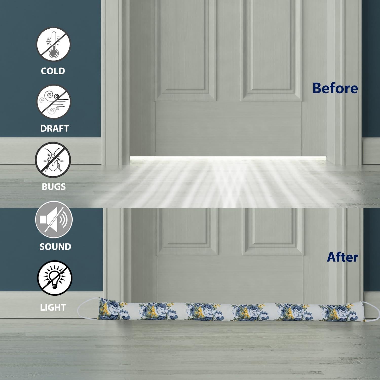 Juego de 2 Tapones de Puerta CERAYOU 90 cm Aislantes