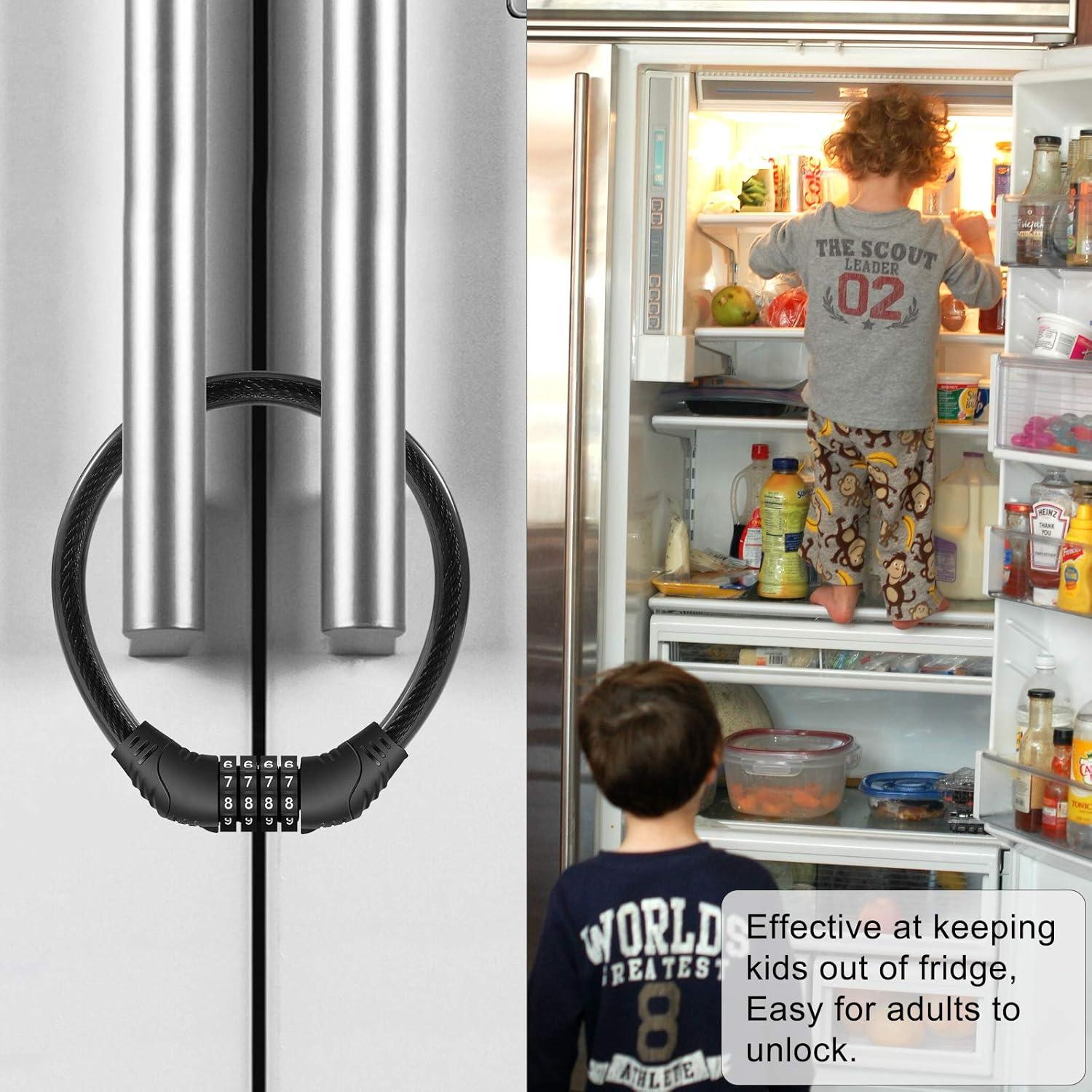 Cerradura de Refrigerador Rofio 4 Dígitos para Puerta Francesa