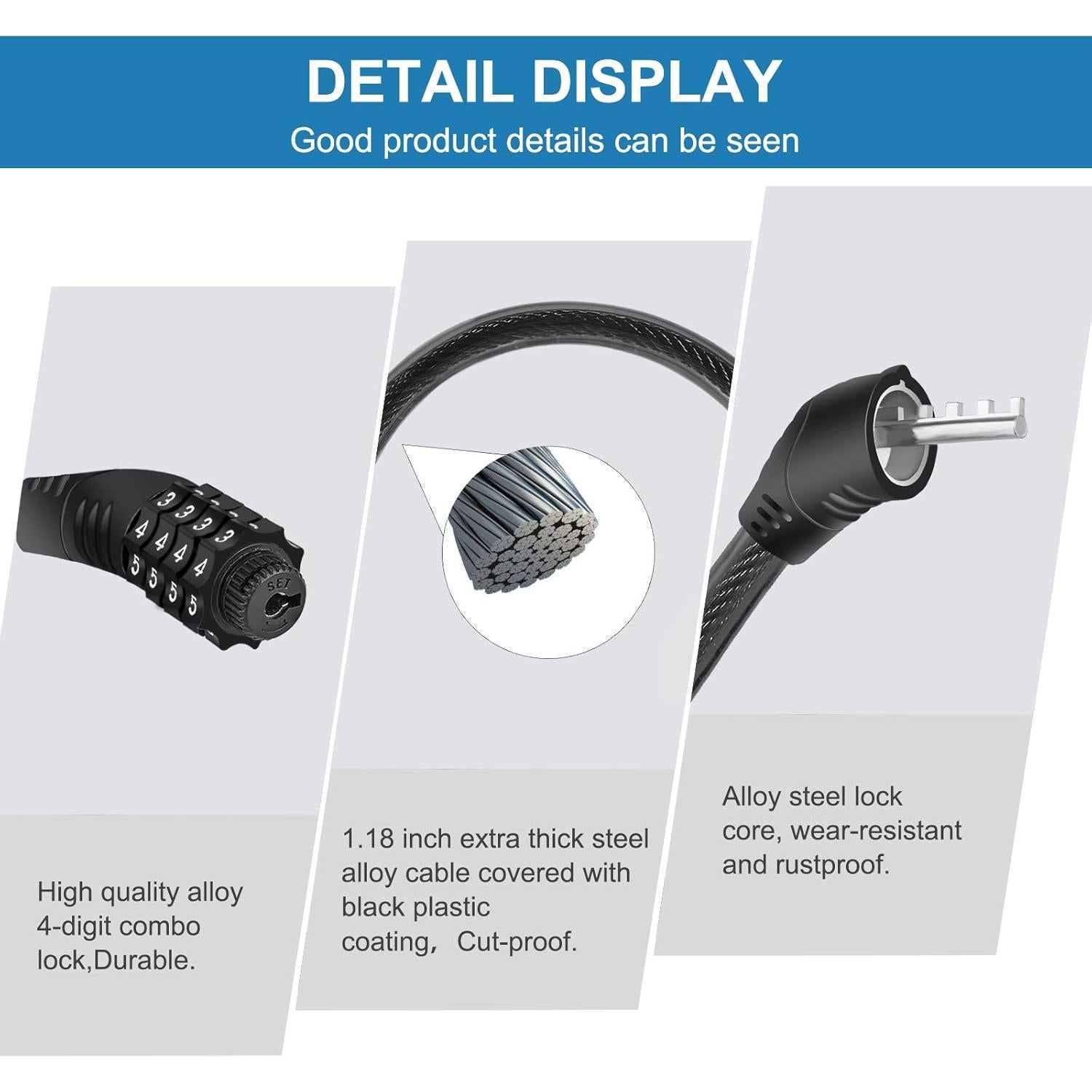 Cerradura de Refrigerador Rofio 4 Dígitos para Puerta Francesa