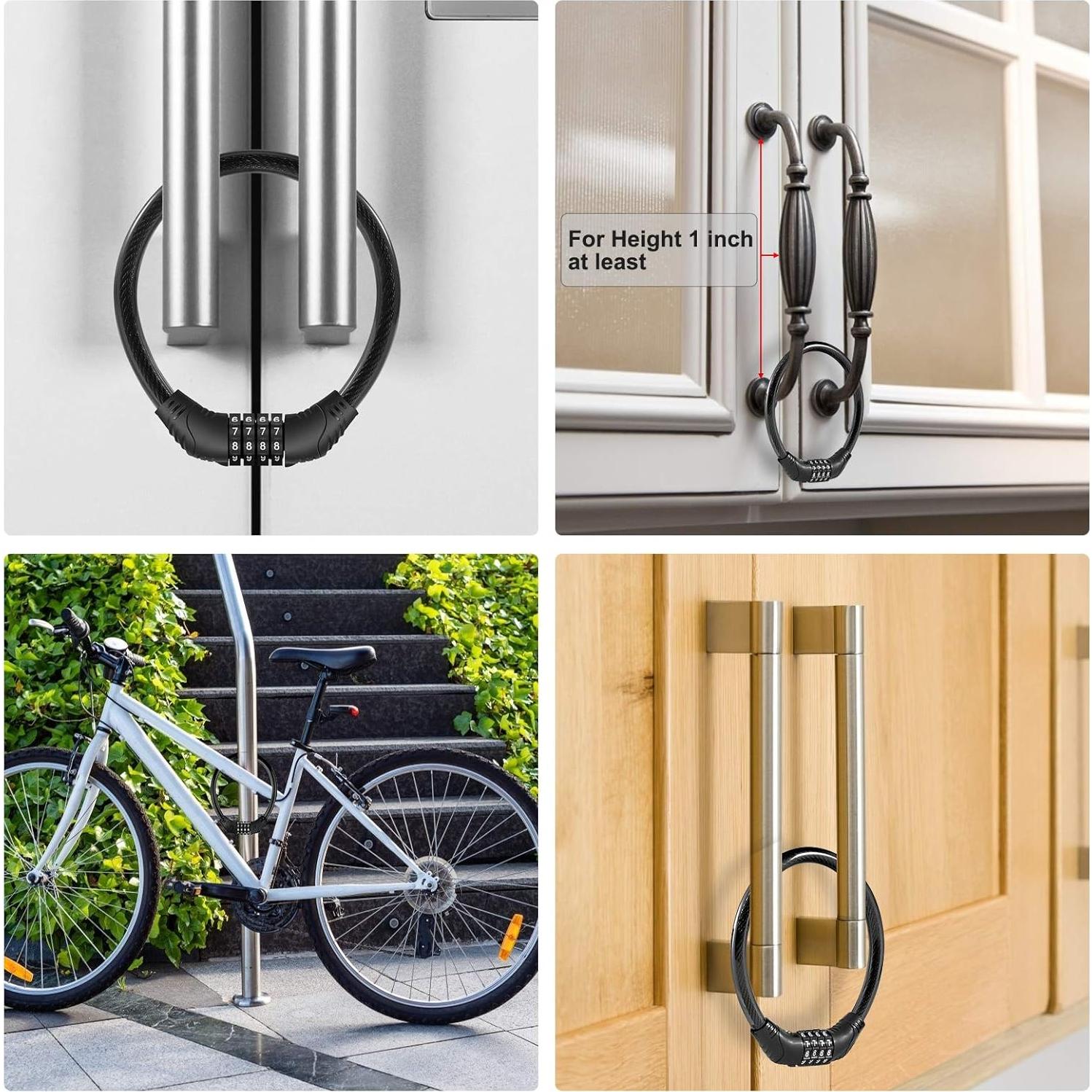 Cerradura de Refrigerador Rofio 4 Dígitos para Puerta Francesa