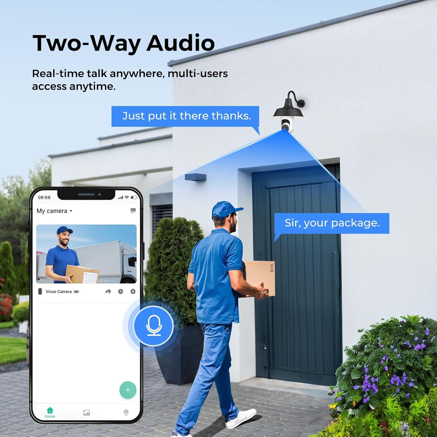 Cámara de Seguridad Inalámbrica UPULTRA 2K - Conjunto de 2