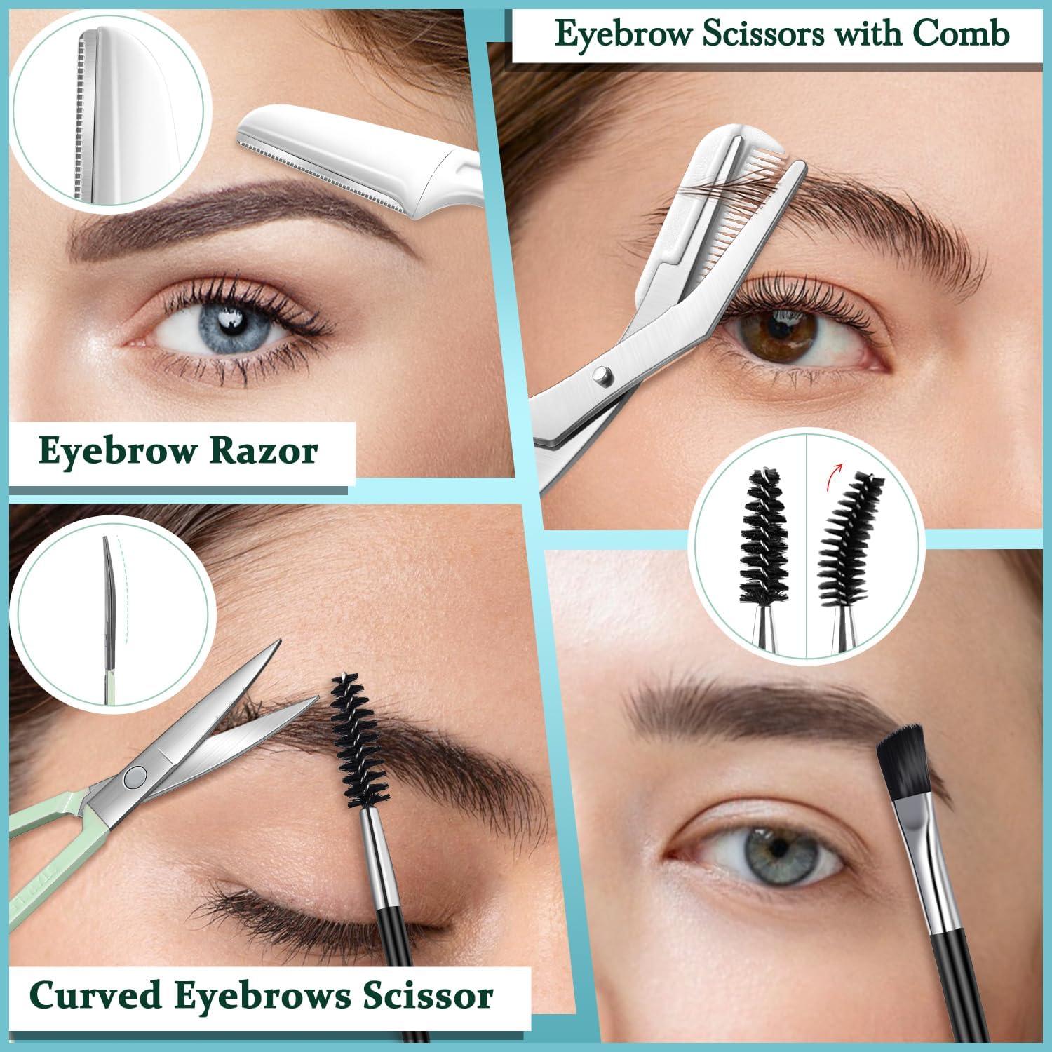 Kit de Cejas 8 en 1 TsMADDTs con Pinzas y Tijeras