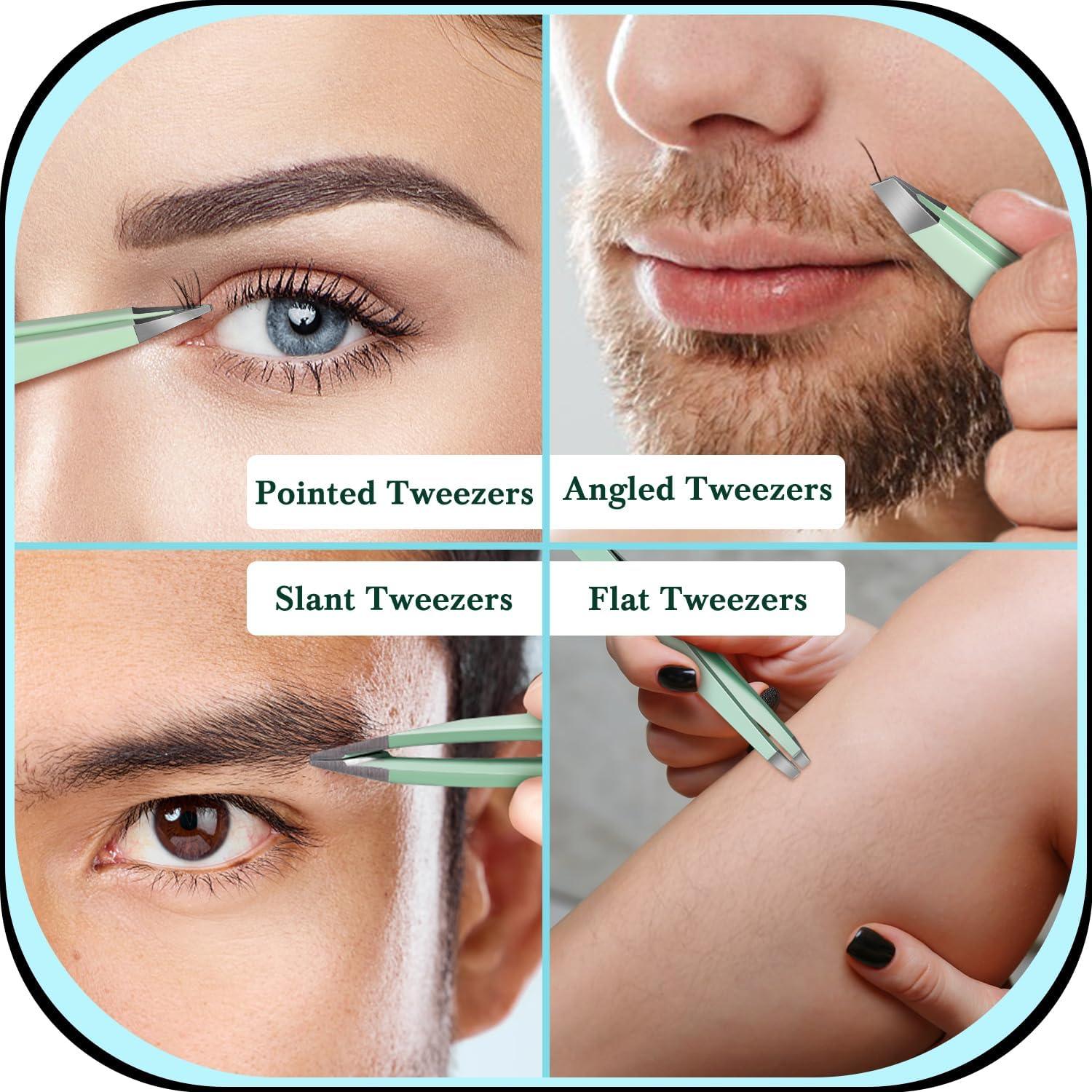 Kit de Cejas 8 en 1 TsMADDTs con Pinzas y Tijeras