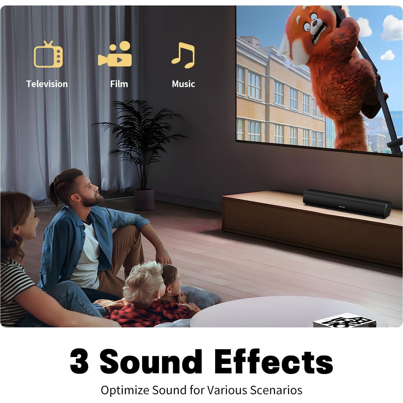 Barra de Sonido Rythflo SK300 Li 40.6 cm Bluetooth con Bajo