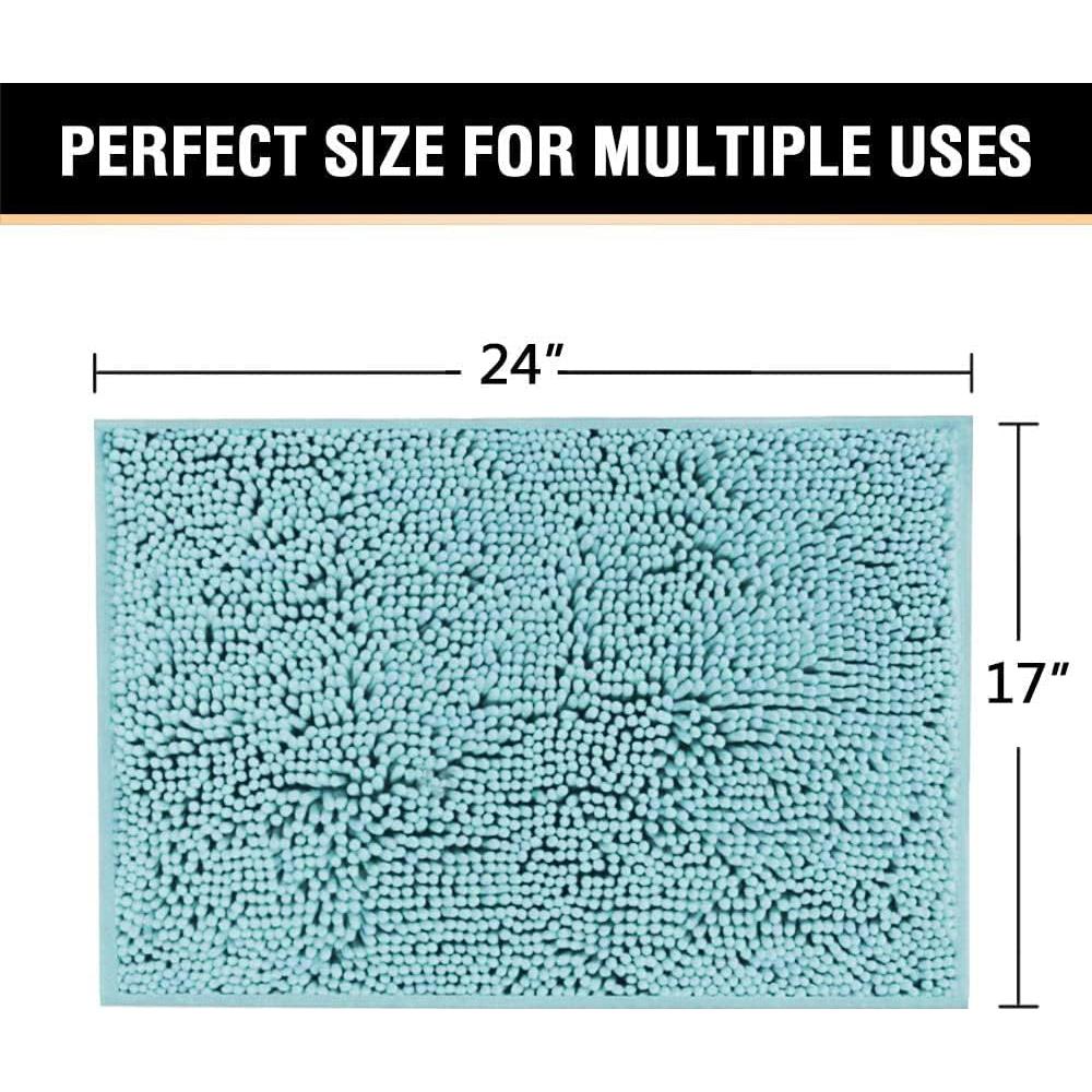 Alfombra de Baño Antideslizante H.VERSAILTEX 43x61 cm Aqua Haze