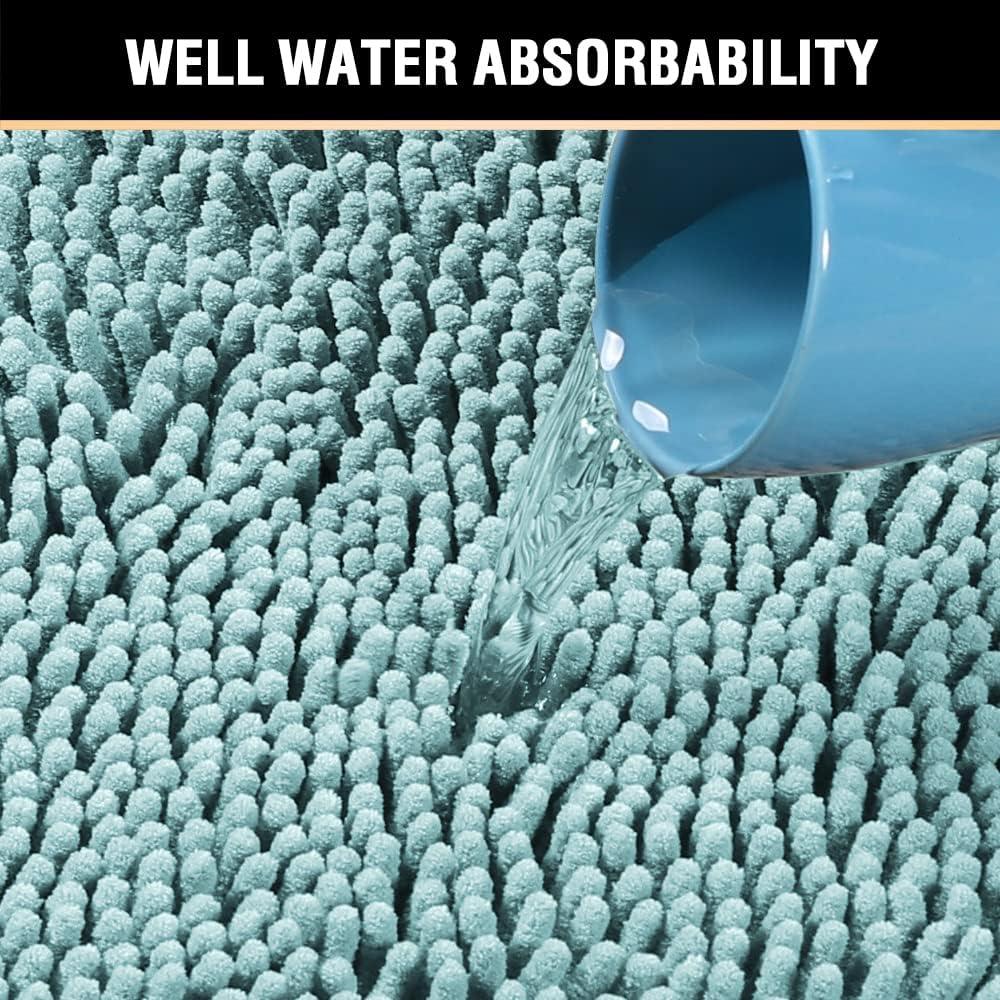 Alfombra de Baño Antideslizante H.VERSAILTEX 43x61 cm Aqua Haze