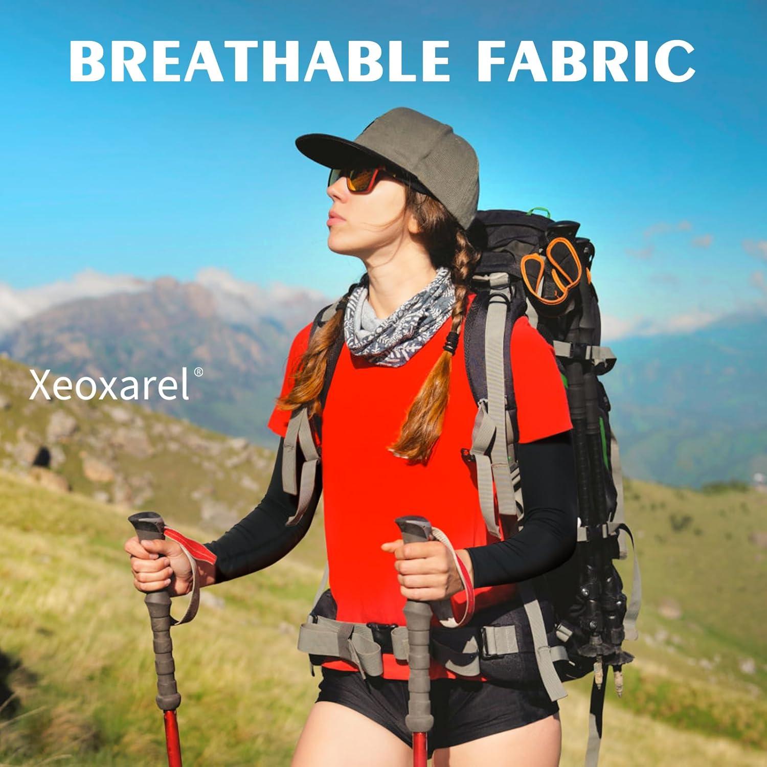 Mangas de Brazo Xeoxarel UPF 50+ Unisex - 1 Par Negro