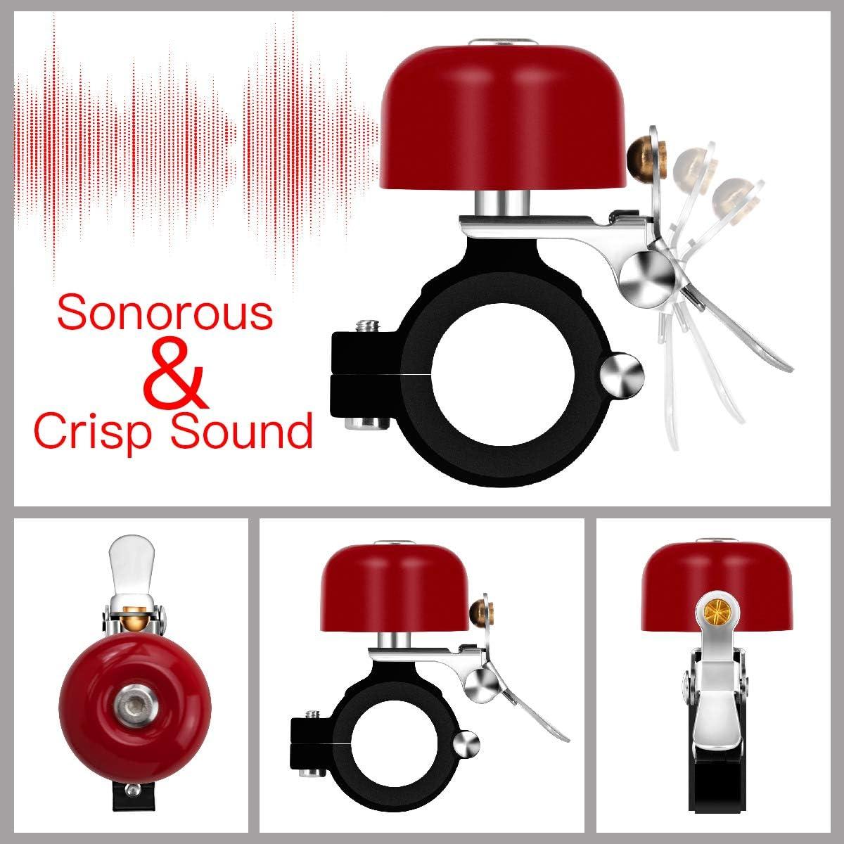 Campana de Bicicleta Greallthy de Latón 80 dB Ajuste Universal