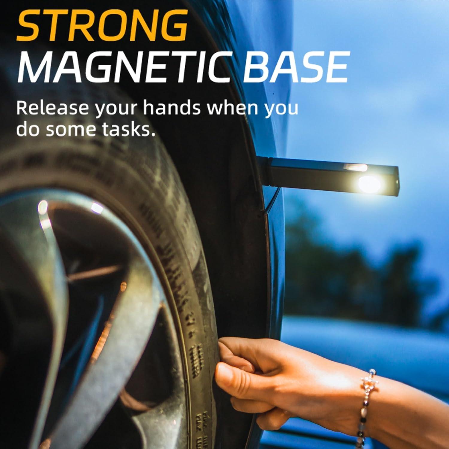 Linterna LED recargable Lexall 600 lúmenes con clip magnético