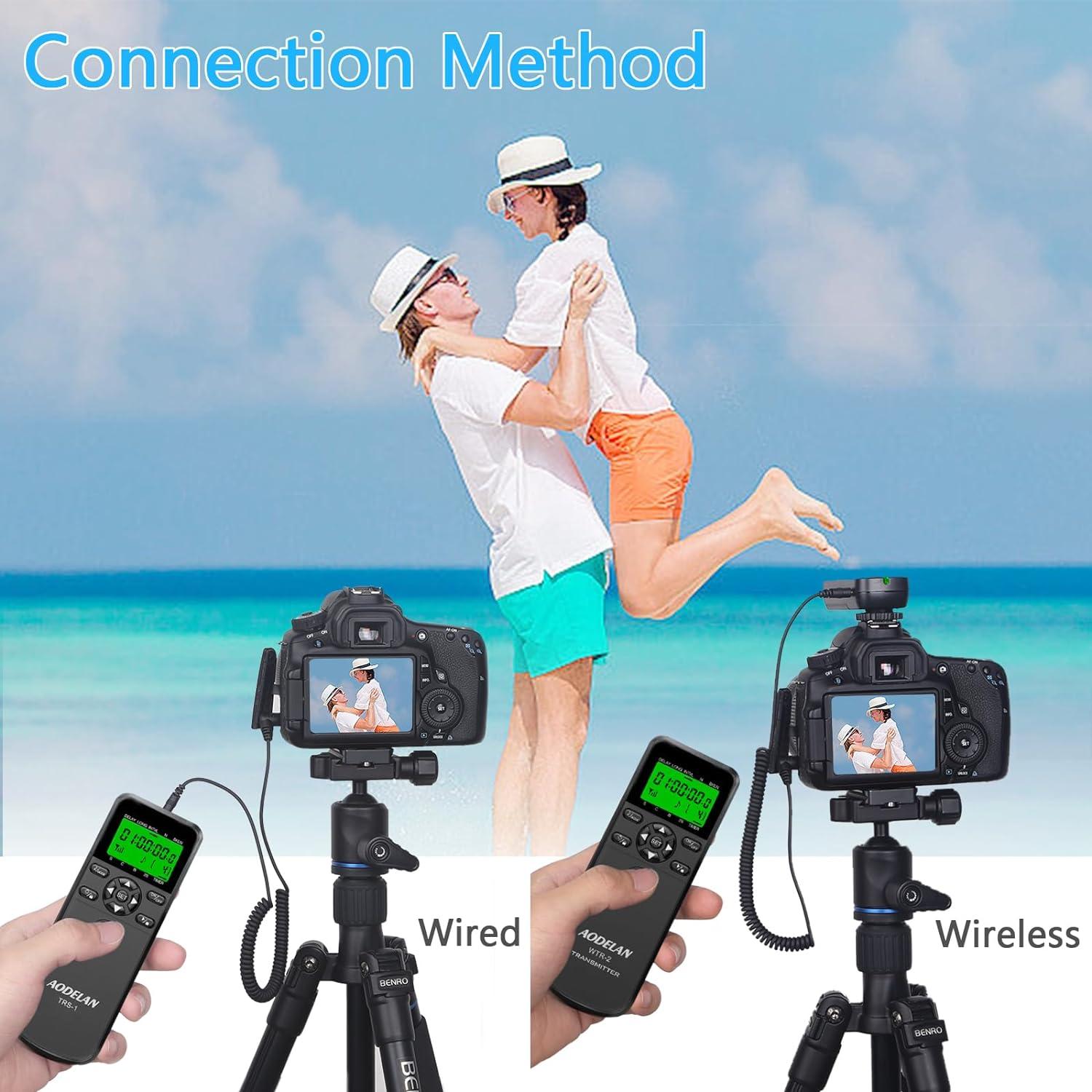 Control Remoto Inalámbrico AODELAN para Canon EOS R y más