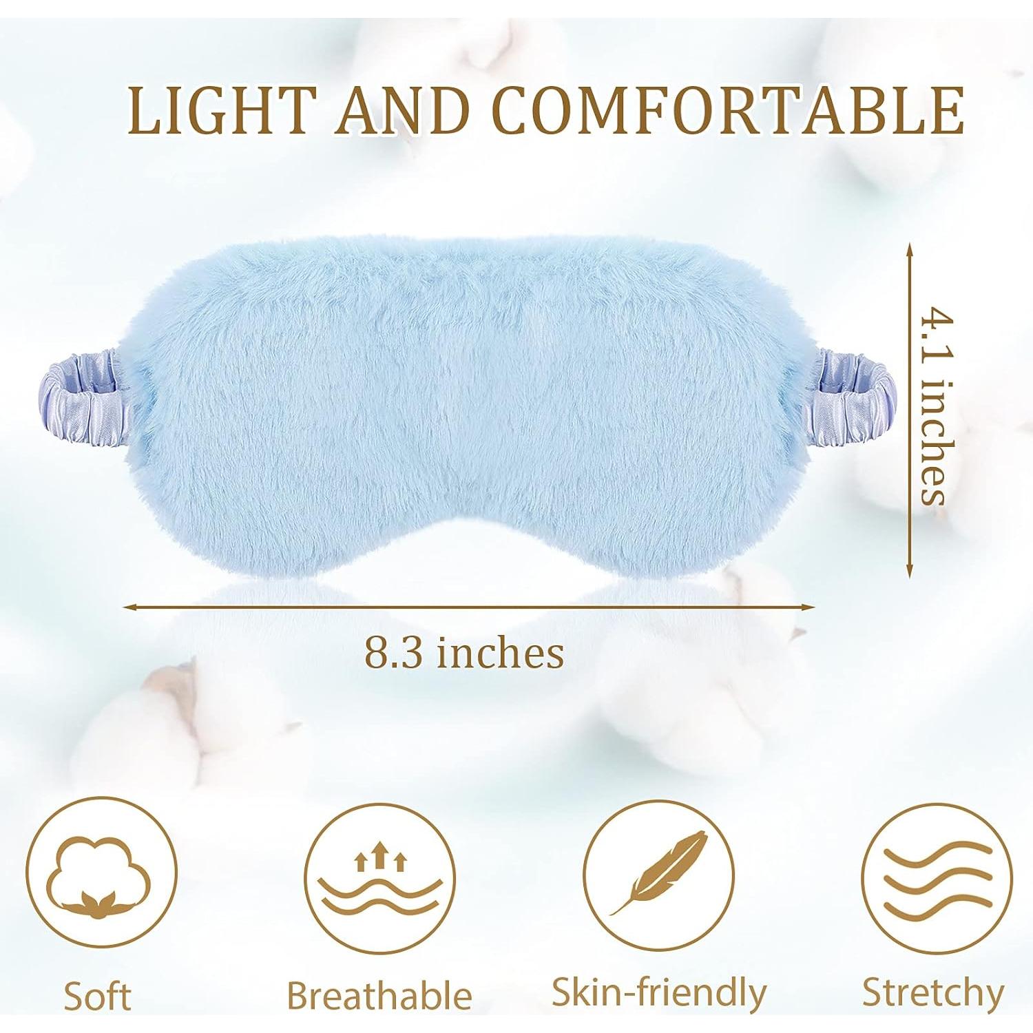 Máscaras de Ojos de Felpa SATINIOR - 6 Piezas Multicolor