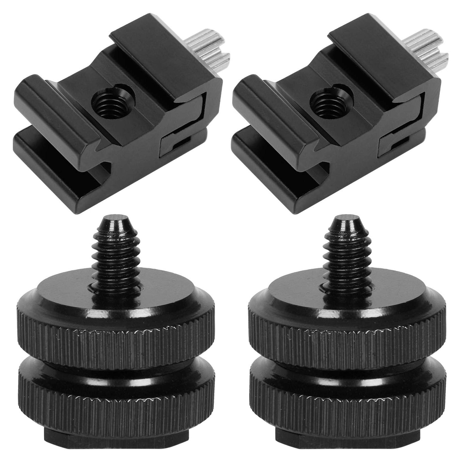 Adaptador de zapata caliente Anwenk 4Pack para cámara DSLR