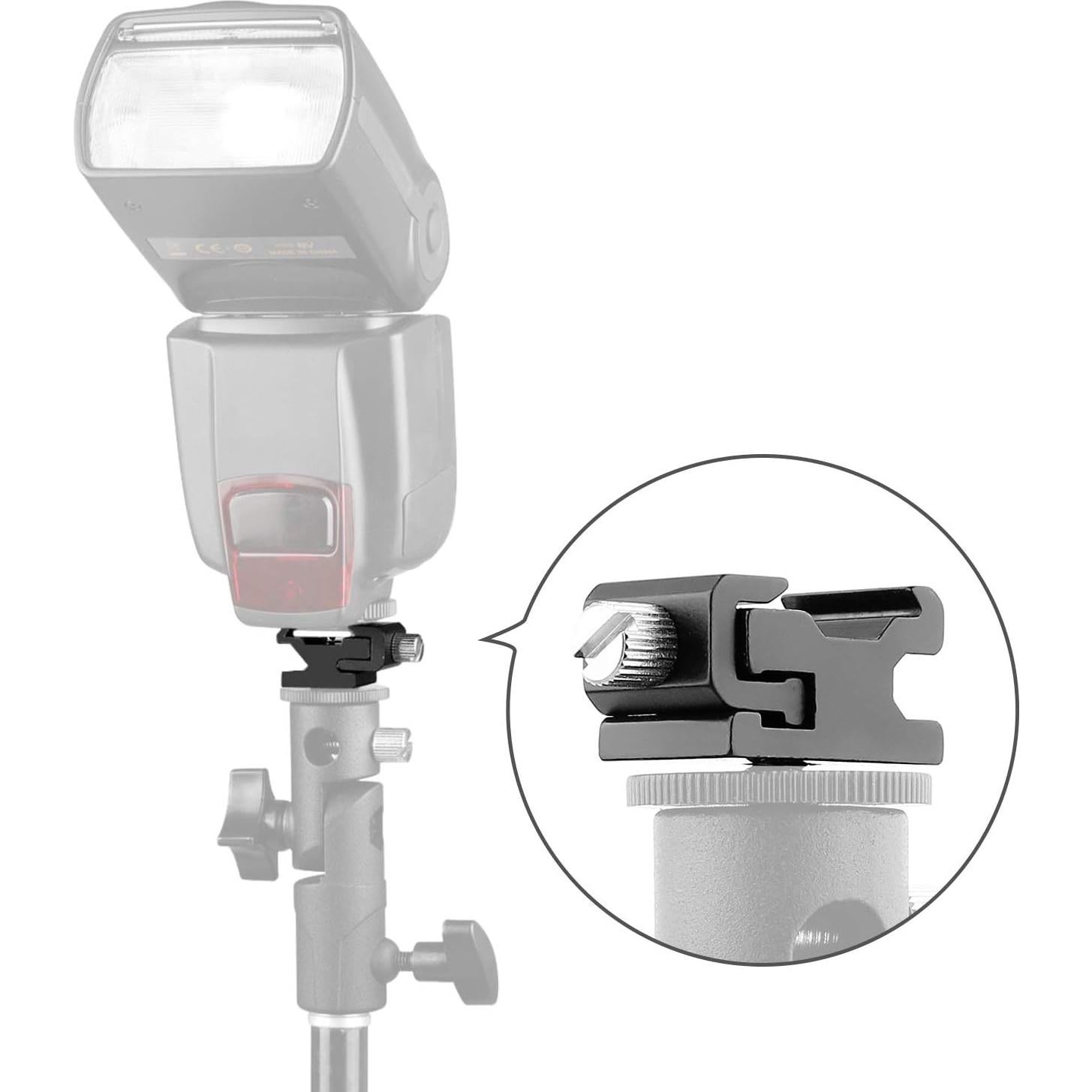 Adaptador de zapata caliente Anwenk 4Pack para cámara DSLR