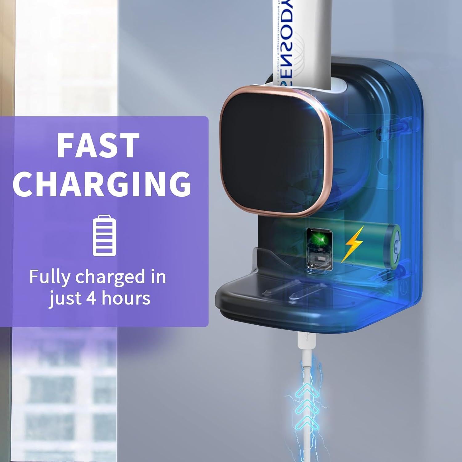 Dispensador Automático de Pasta de Dientes Wekity Negro