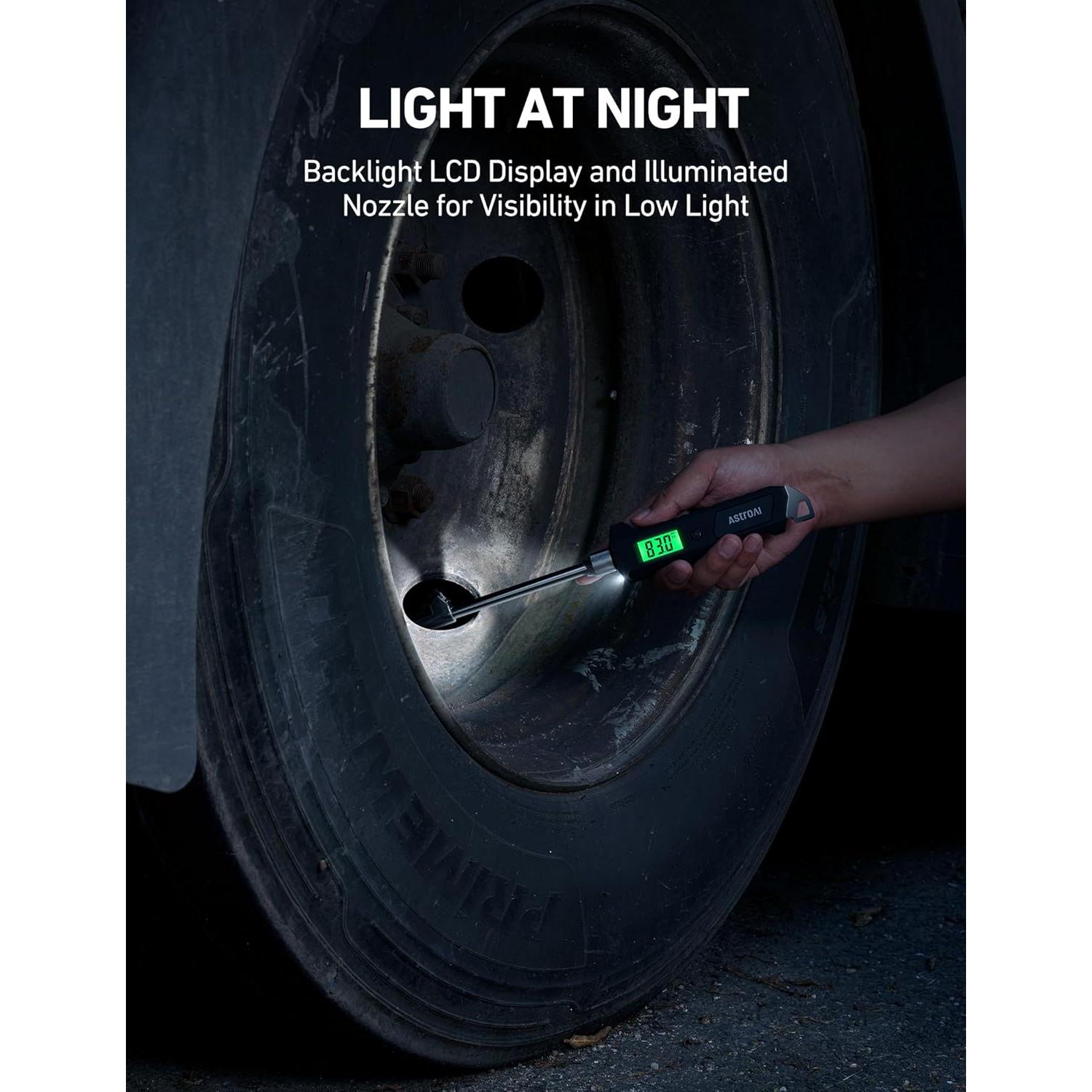 Medidor de Presión de Neumáticos Digital AstroAI 230 PSI