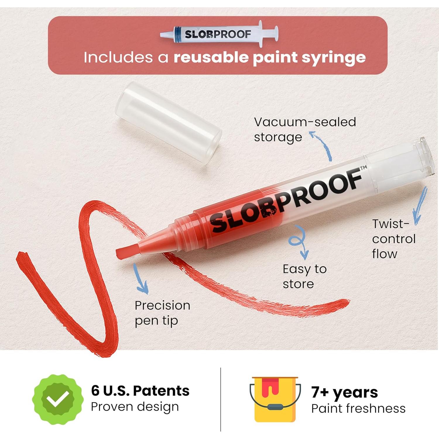 Bolígrafo de Pintura Reutilizable Slobproof - 2 Unidades