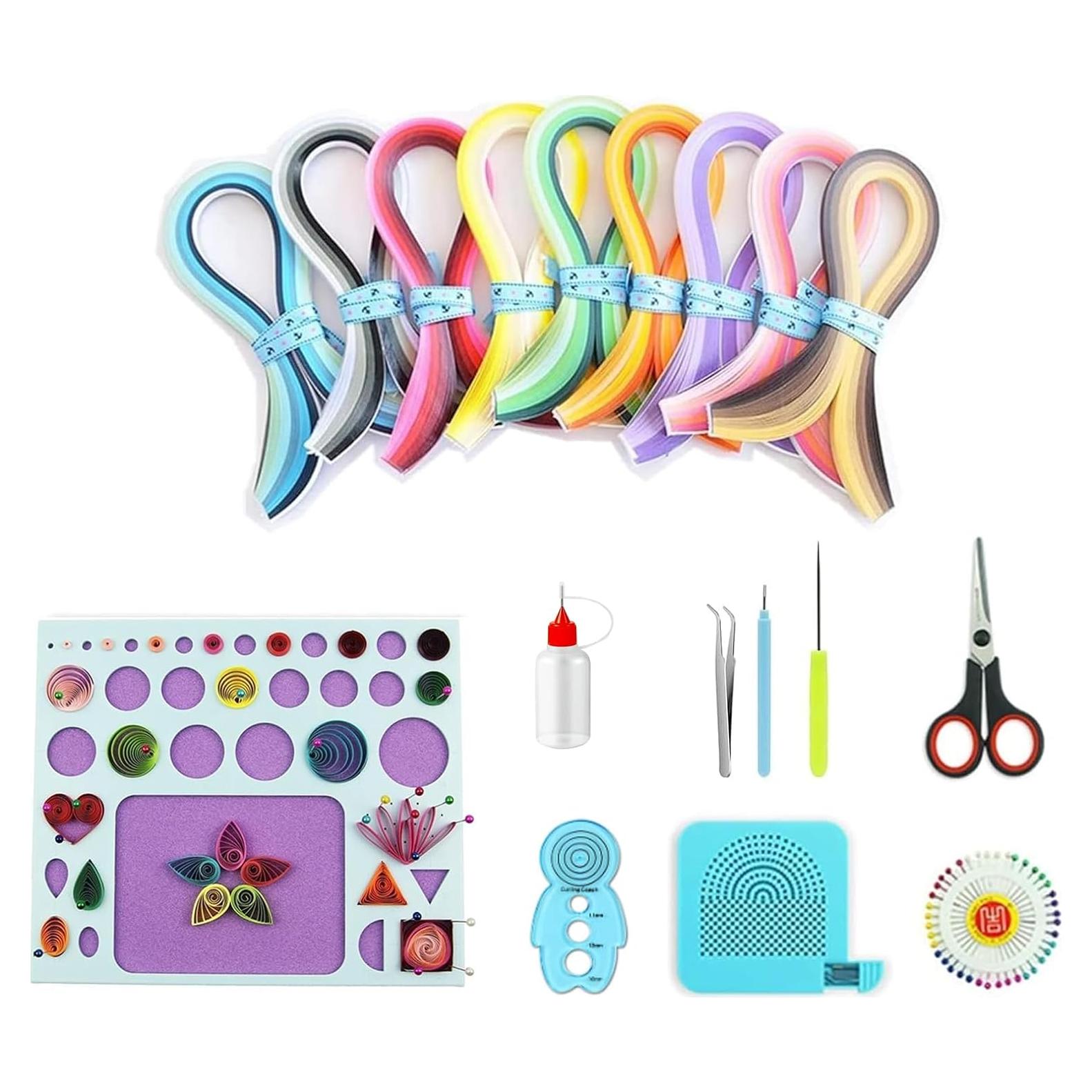Kit de Quilling para Principiantes YURROAD 900 Tiras 3mm