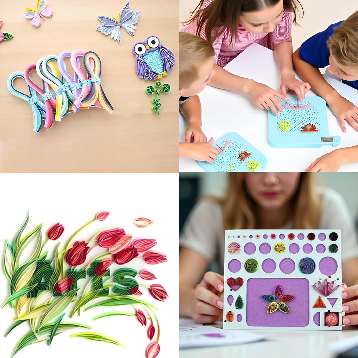 Kit de Quilling para Principiantes YURROAD 900 Tiras 3mm