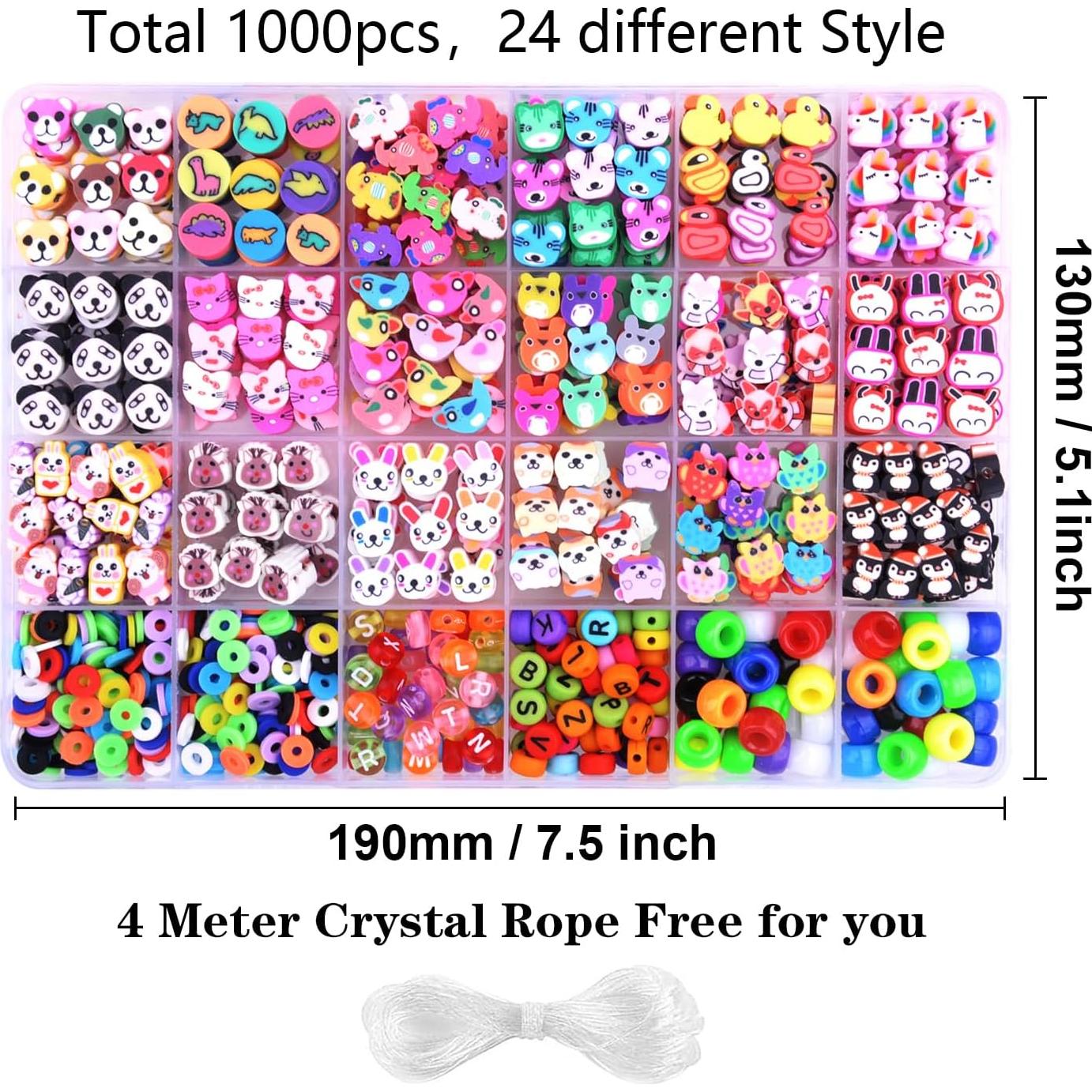 Kit de Pulseras de Cuentas BBita 1000 Piezas Animales