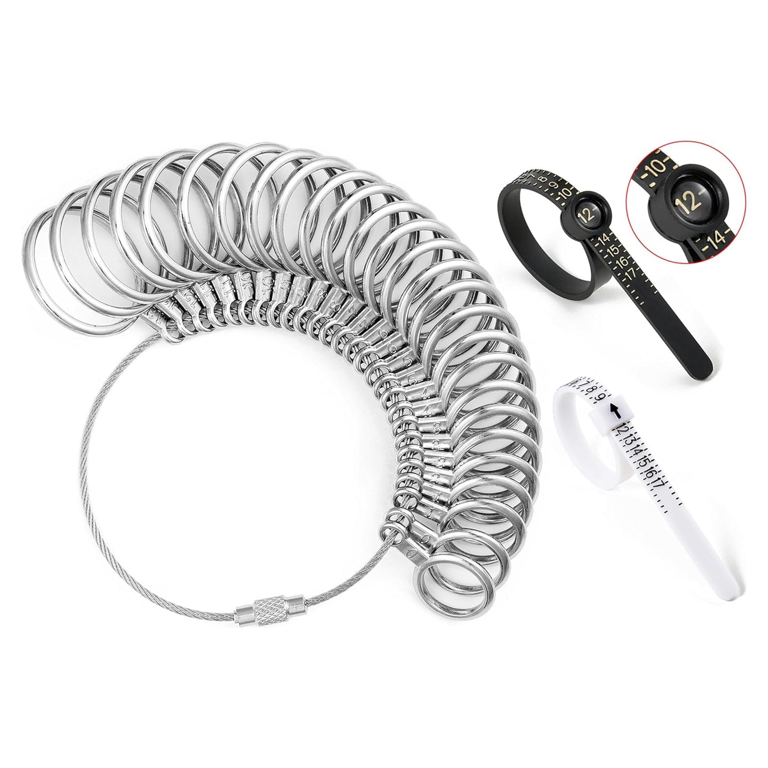 Kit de Herramientas para Medir Tallas de Anillo Bflaae 27 PZS