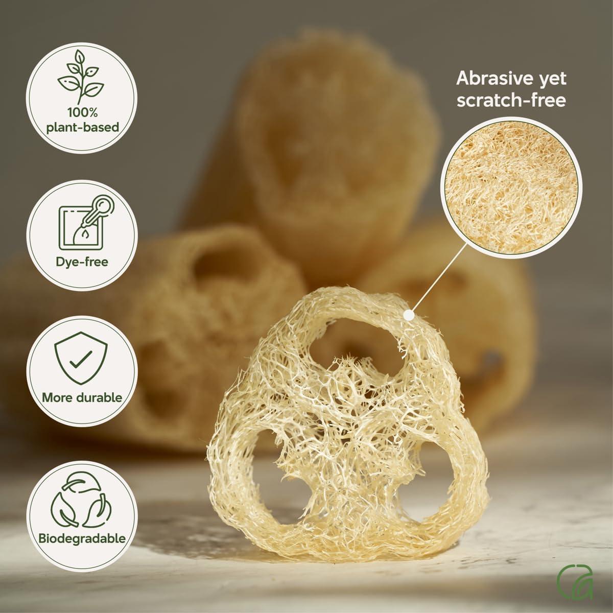 Juego de Esponjas de Lufa Chill Ah - Biodegradables 2-Pack