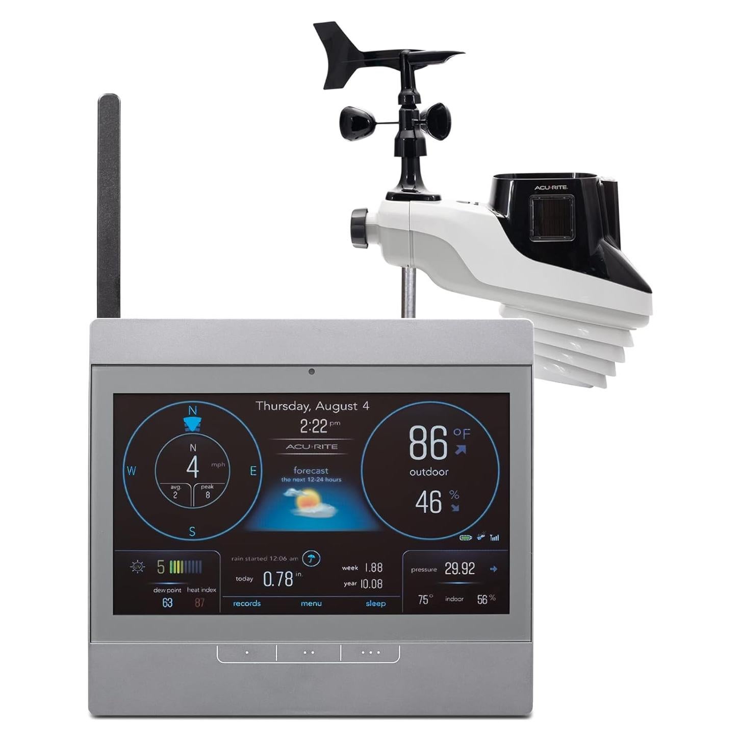Estación Meteorológica AcuRite Atlas HD con Barómetro y Alertas