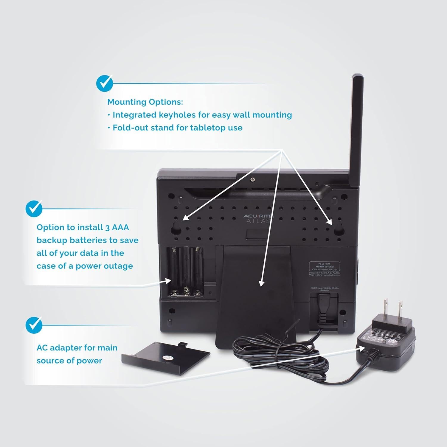 Estación Meteorológica AcuRite Atlas HD con Barómetro y Alertas