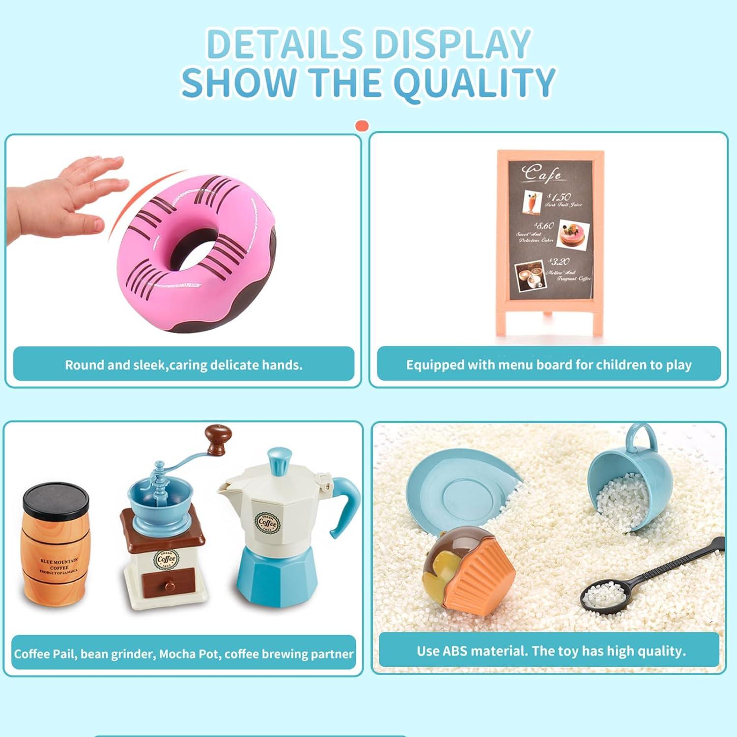 Juego de Té Fingido 41 PCS GIFTRRTOY para Niñas 3-9 Años