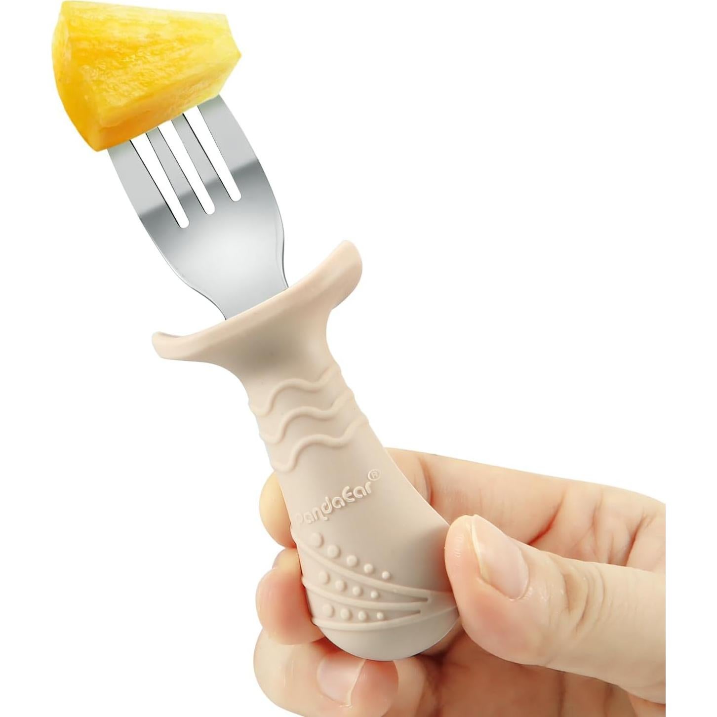 Juego de Utensilios PandaEar para Bebés, 6 Piezas Acero Inoxidable