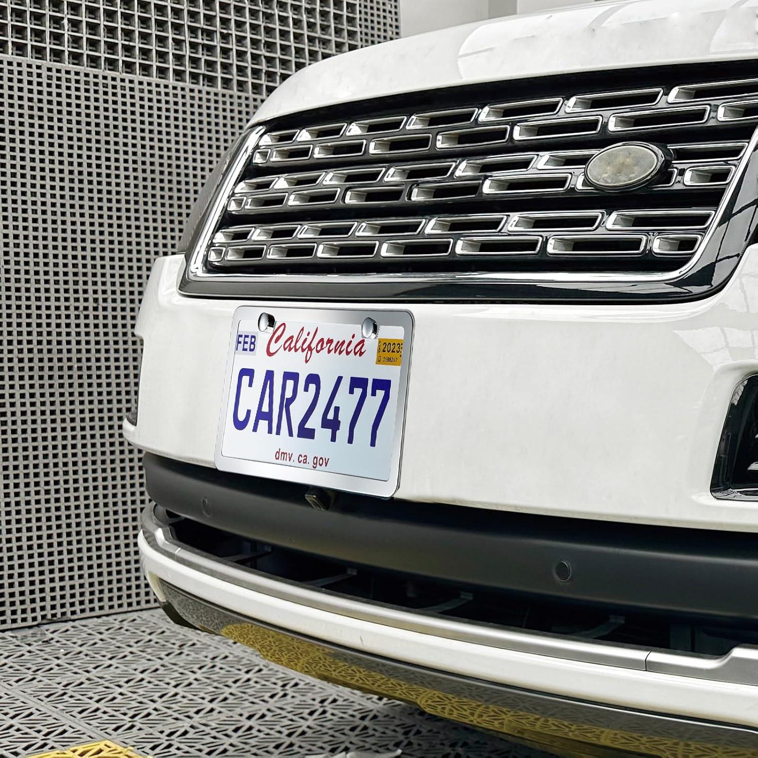 Marco de Placa de Licencia Acero Inoxidable Lengnoyp 2 Piezas