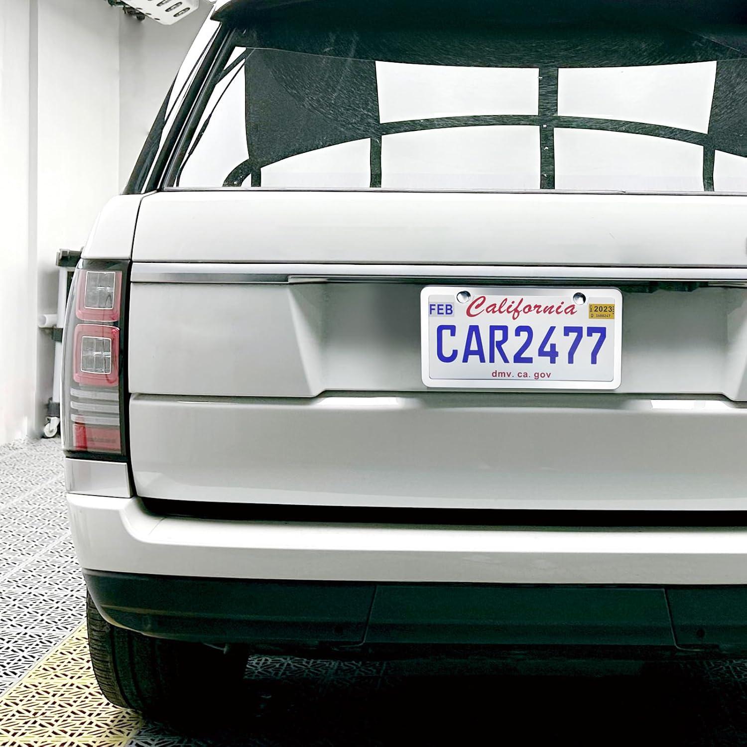 Marco de Placa de Licencia Acero Inoxidable Lengnoyp 2 Piezas