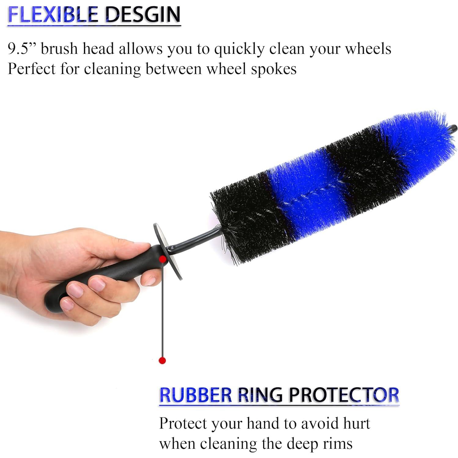 Cepillo para Ruedas TAKAVU Master - Limpieza Eficiente Azul