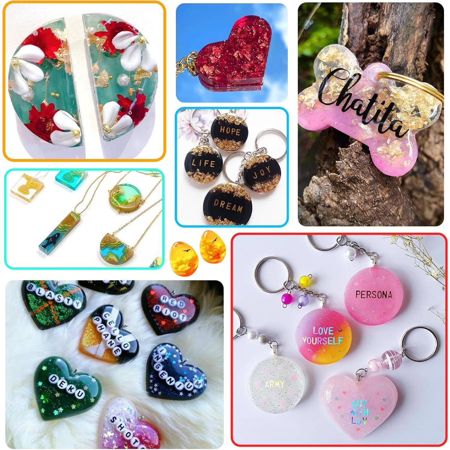 Kit de Resina UV JDiction 240g - 8 Colores Brillantes