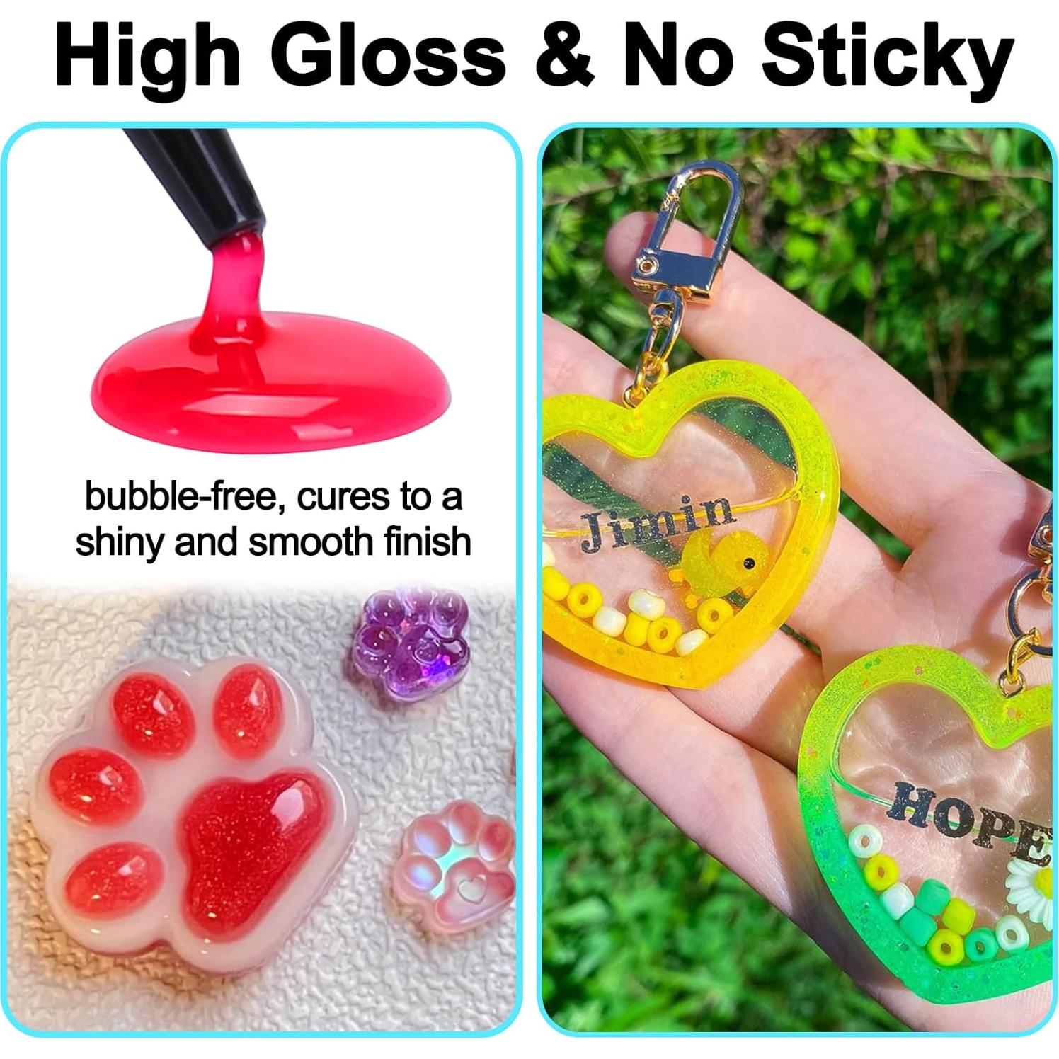 Kit de Resina UV JDiction 240g - 8 Colores Brillantes