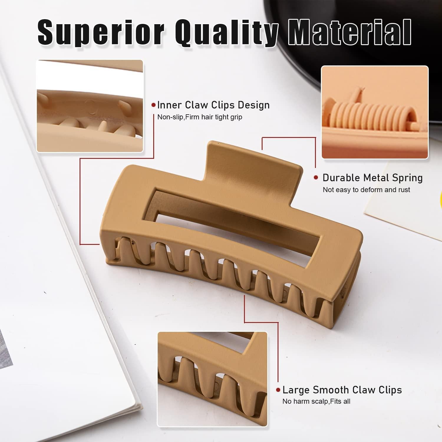 16 Clips de Cabello Grandes FDBJulyy - 4 Estilos y Colores