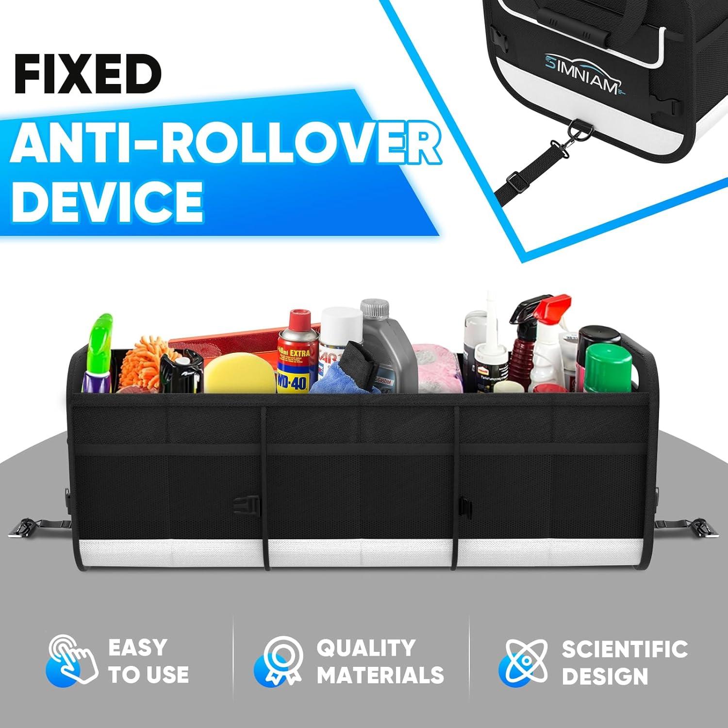 Organizador de Maletero Grande Simniam 95L Plegable Negro