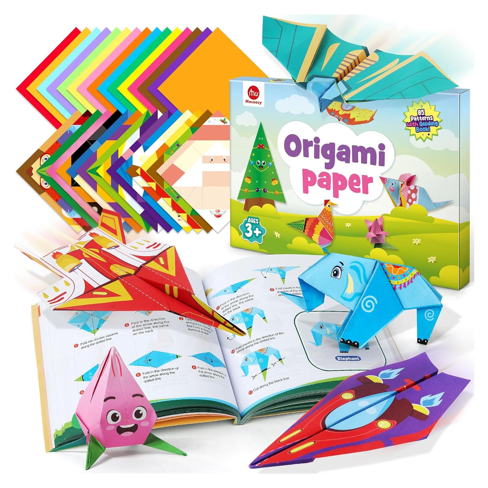 Kit de Papel Origami Mocoosy 320 Hojas para Niños 5-12 Años