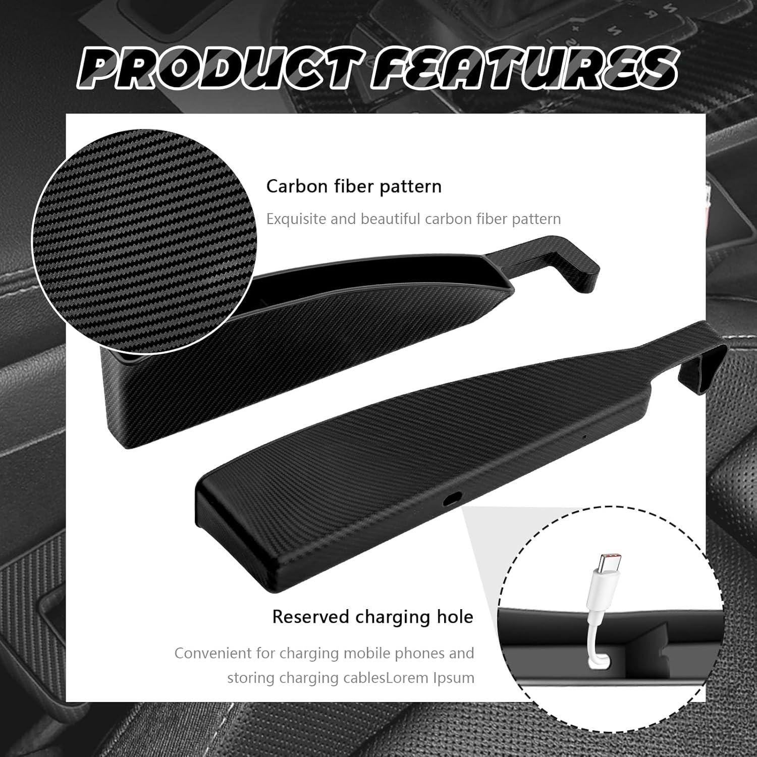 Organizador Relleno Espacio Asientos Coche Carleef Negro